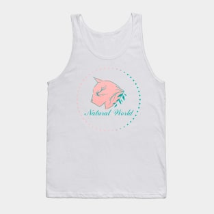 Natural cat Tank Top